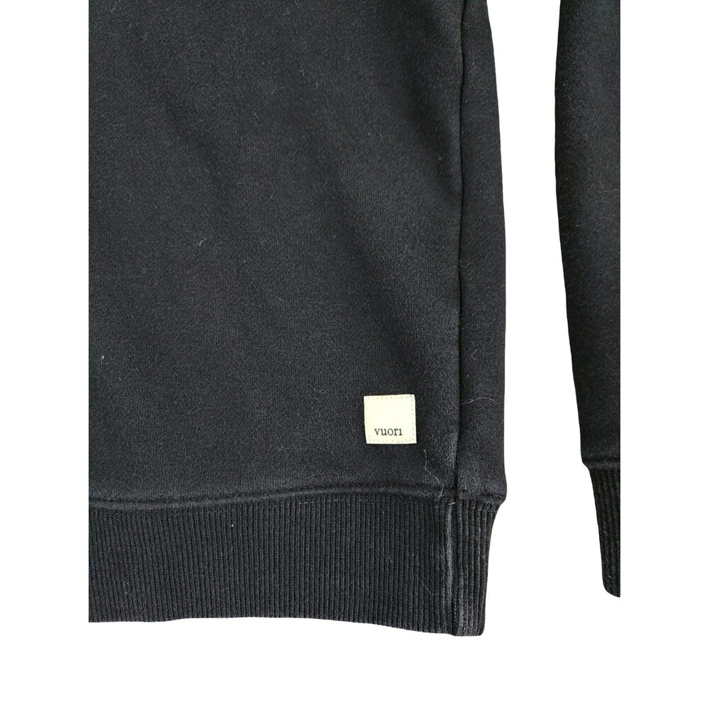 Vuori Sedona V-Neck Black Pullover Sweatshirt Size M Cozy Athletic Athleisure - Picture 4 of 8